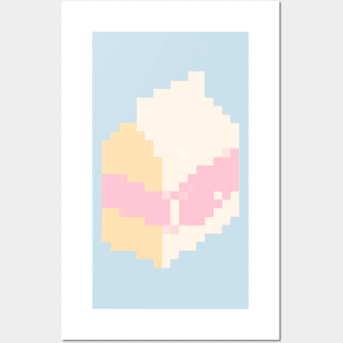 Strawberry Milk Pixel Art Posters and Art